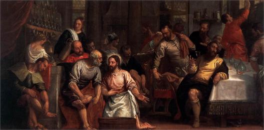 christ-washing-the-feet-of-the-disciples Palo Veronese