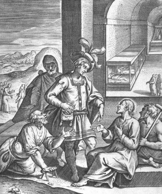 Ignatius joins the poor in begging for alms Peter Paul Rubens (1577 - 1640)